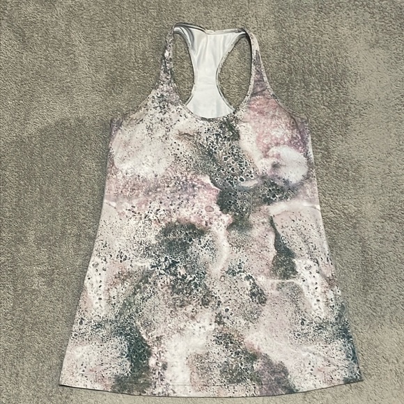 lululemon athletica Tops - EC Lululemon Cool Racerback Tank - Sugar Crush Multi - Size 8/10